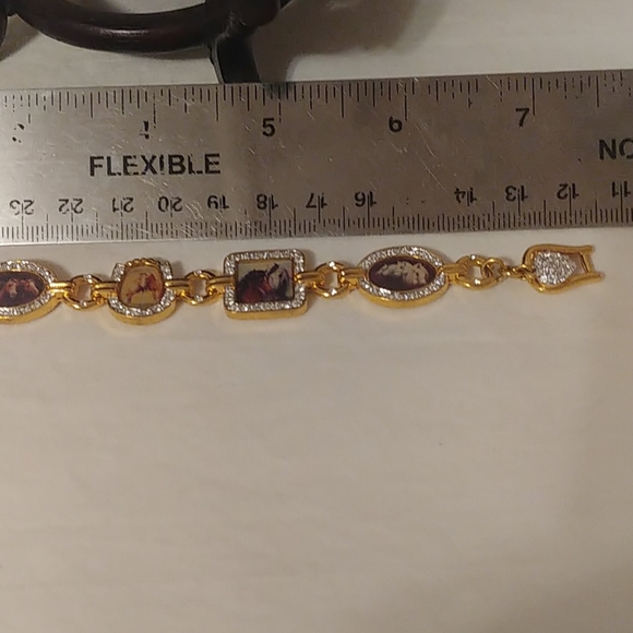 RARE Vintage Susie Morton Horse Bracelet Gold tone - Picture 11 of 11